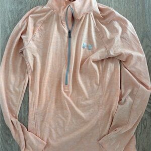 Under Armour Light Coral Quarter-Zip Top